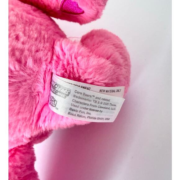 Care Bears Rainbow Pink Cheer Bear 9 inch Tall Vintage Stuffed Animal Plush - Picture 8 of 8